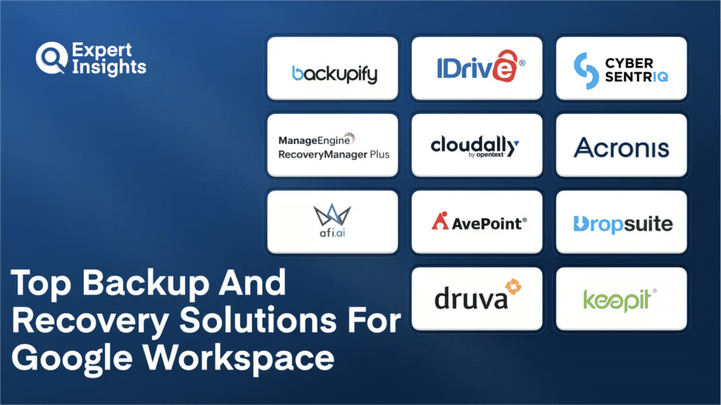 Best Backup And Recovery Solutions For Google Workspace For 2026
