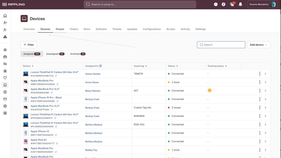 Rippling Dashboard