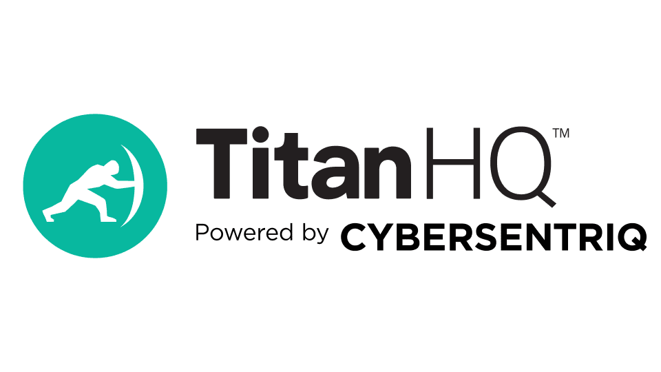 TitanHQ DNS Filtering, powered by CyberSentriq Logo